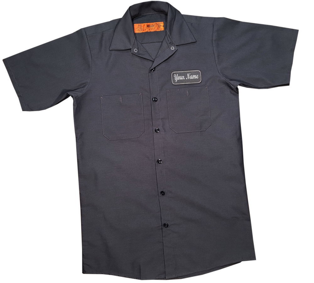 Uniform Workshirt with Custom Embroidered Name Patch