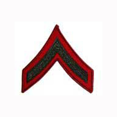 Private First Class (E2) - Green/Red  