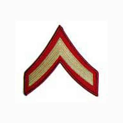 Private First Class (E2) - Gold/Red  