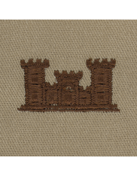 Army Officer Branch Insignia: Engineer - Desert Sew On