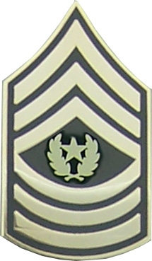 USA COMMAND SERGEANT MAJOR E-9 PIN  