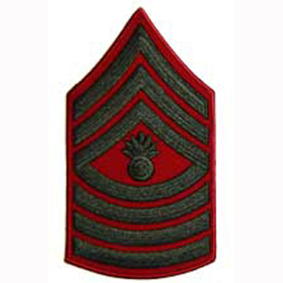 Master Gunnery Sergeant (E9) - Green/Red  