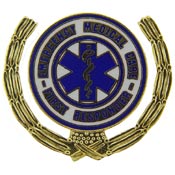 FIRST RESPONDER WREATH PIN 1"  