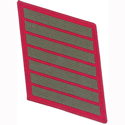 Service Stripes - 7 Strips - Green/Red  