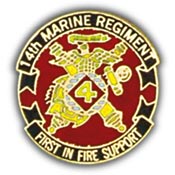 14TH MARINES PIN  