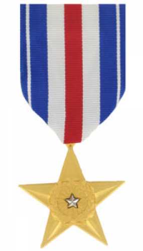 Silver Star Full Sized Medal  