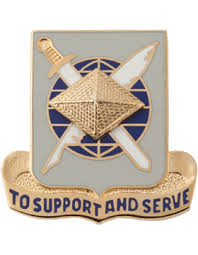 Army Regimental Crest: Finance - To Support and Serve
