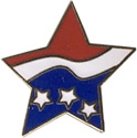 STAR FLAG PIN  