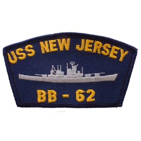 USS NEW JERSEY PATCH  