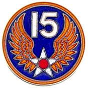 15TH AIR FORCE EUROPE PIN 1"  