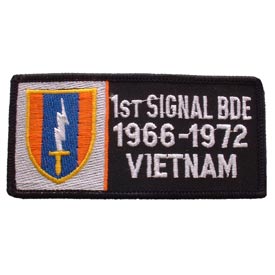 VIETNAM FIRST SIGNAL BRIG. 1966-1972 PATCH  