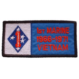 VIETNAM FIRST MARINE DIV. 1966-1971 PATCH  