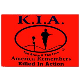 KILLED IN ACTION DECAL  