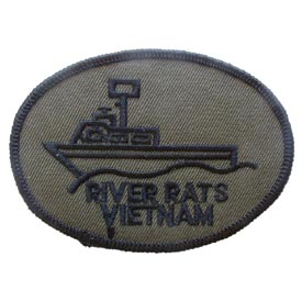 VIETNAM RIVER RATS SUBDUED OVAL PATCH  