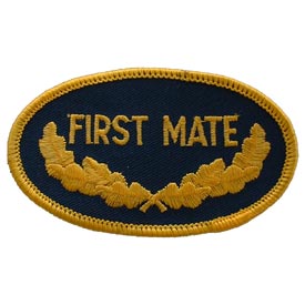 1ST MATE OVAL PATCH  