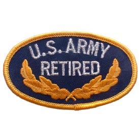ARMY RETIRED OVAL PATCH  