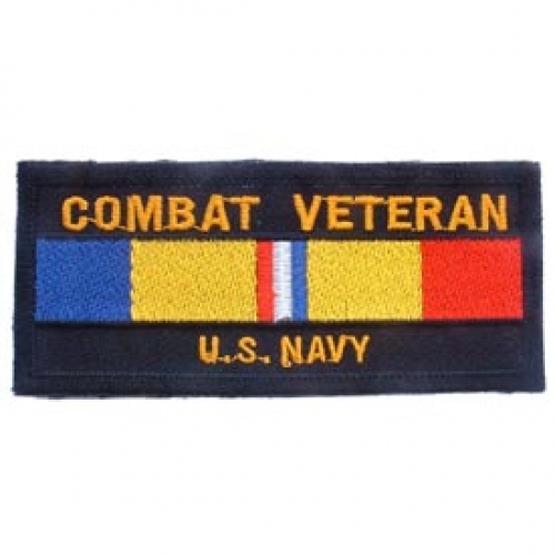 COMBAT VETERAN US NAVY PATCH  