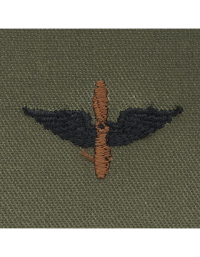 Army Officer Branch Insignia: Aviation - Subdued Sew On      