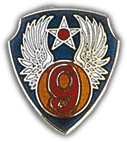 9TH AIR FORCE PIN  