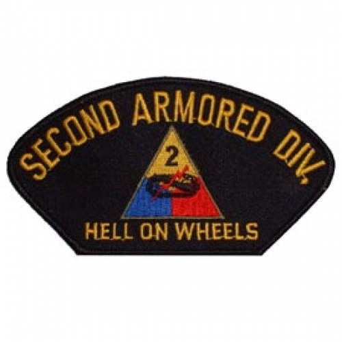 2ND ARMORED DIVISION HAT PATCH  