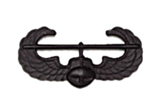 Army Badge: Air Assault - Black Metal 
