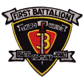 USMC 1ST BATTALION 3RD DIVISION PATCH  