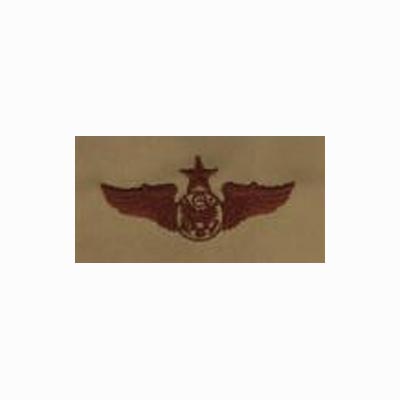 Air Force Embroidered Bagde: Aircrew Senior - Sew on Desert