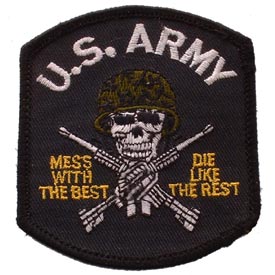 US ARMY MESS WITH THE BEST BLACK PATCH  