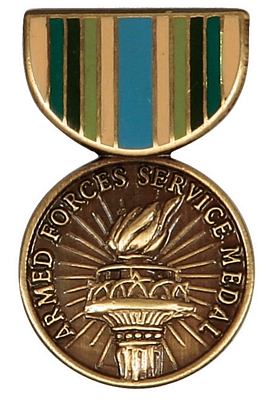 ARMED FORCES VOL SERV MEDAL PIN  