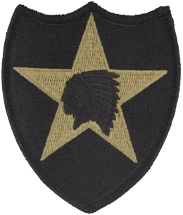 OCP Unit Patch: 2nd Infantry Divison - With Fastener