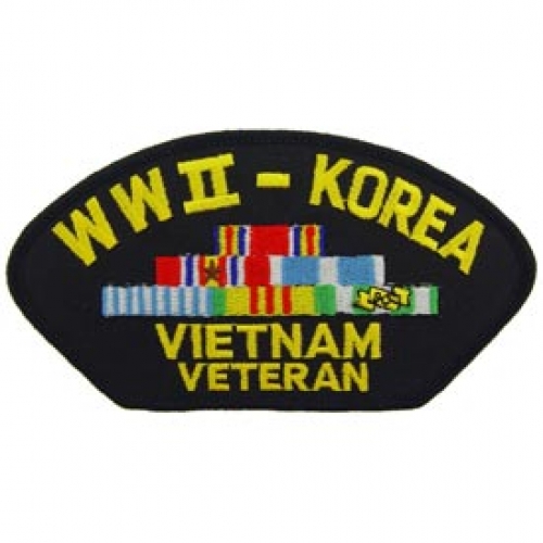 W.W.II & KOREA & VIETNAM HAT PATCH  