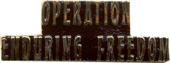 OPERATION ENDURING FREEDOM PIN  