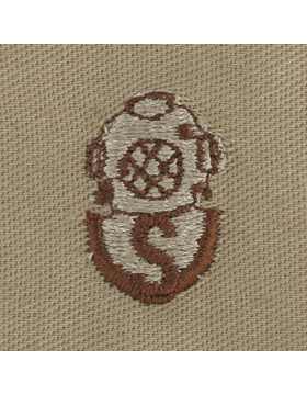 Army Badge: Salvage Diver - Desert Sew On     