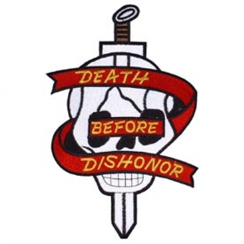 DEATH BEFORE DISHONOR 9 1/2" PATCH  