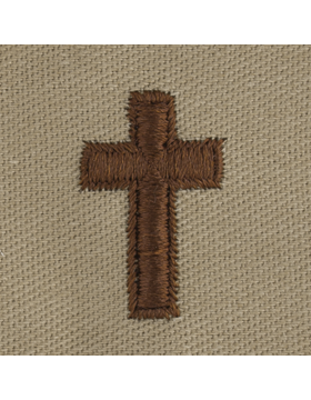 Army Officer Branch Insignia: Chaplain Christian - Desert Sew On