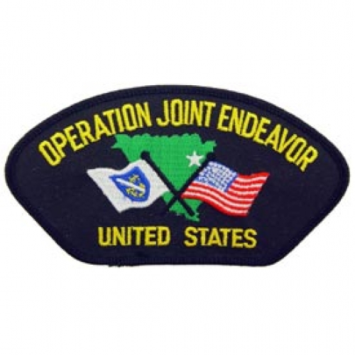 OPERATION JOINT ENDEAVOR HAT PATCH  