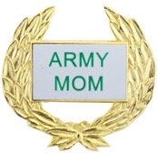 ARMY MOM WREATH PIN  