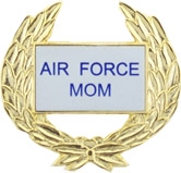 AIR FORCE MOM WREATH PIN  