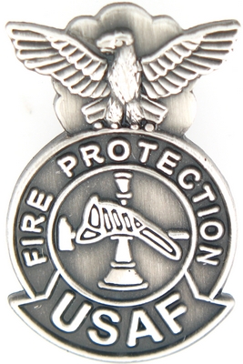 USAF FIRE PROTECTION BADGE PIN  