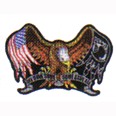 Eagle with MIA and US Flag Patch  