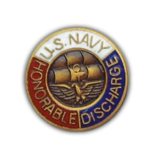 USN HONORABLE DISCHARGE PIN  