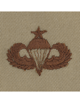 Army Badge: Senior Parachute - Desert Sew On