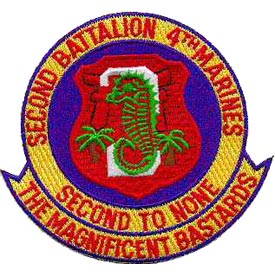 USMC 2ND BATTALION 4TH DIVISION PATCH  