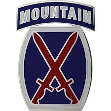 Army Combat Service Identification Badge: 10th Mountian Division