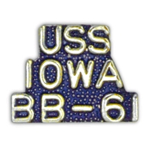 USS IOWA PIN  