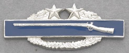 Army Badge: Combat Infantryman 3rd Award - No Shine  