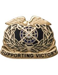 Army Regimental Crest: Quartermaster - Supporting Victory