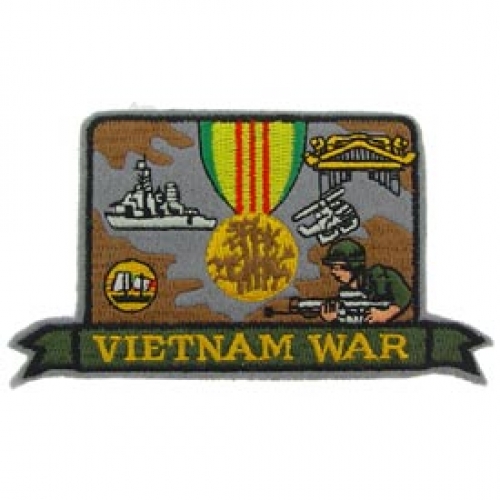 VIETNAM HAT WAR MEDAL PATCH  