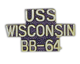 USS WISCONSIN PIN  