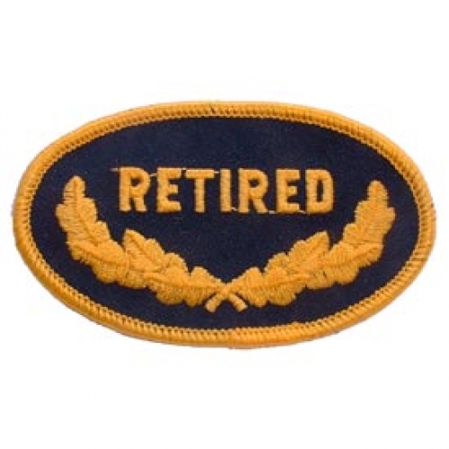 RETIRED OVAL PATCH  